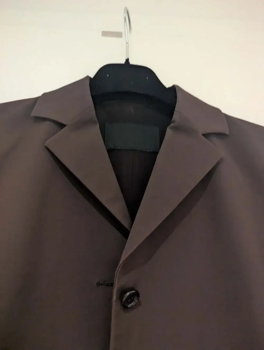 Prada Women's Brown Technical Fabric Blazer Jacket Size 40 - Picture 3 of 14